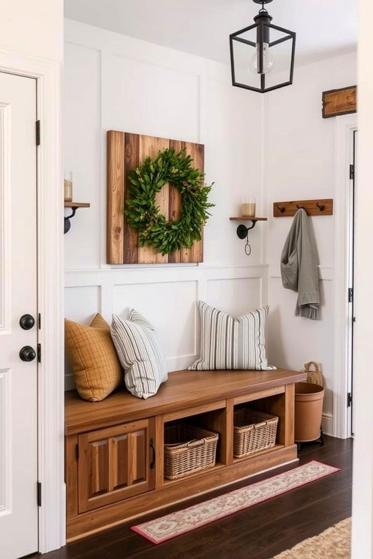 Built in Bench Seating - 24 Small Mudroom Ideas