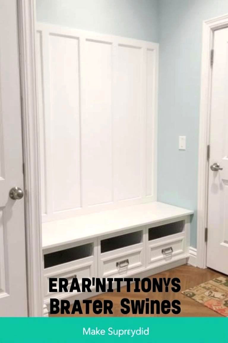 Built in Bench with Storage Underneath - 24 Modern Entryway Ideas