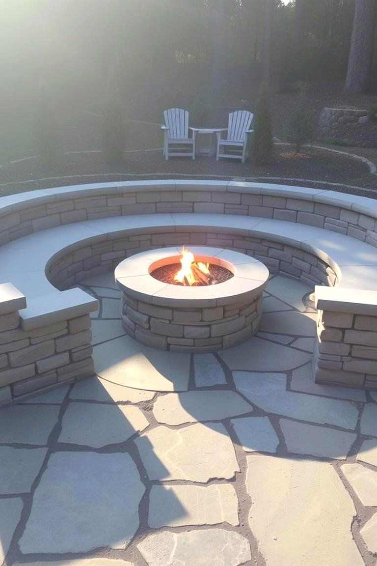 Built in Benches for Spacious Seating - 24 Fire Pit Chair Ideas