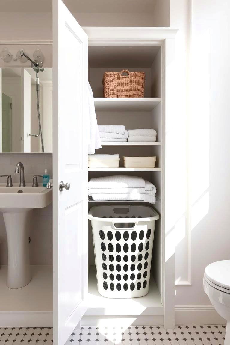 Built in Niche - 24 Minimalist Bathroom Ideas