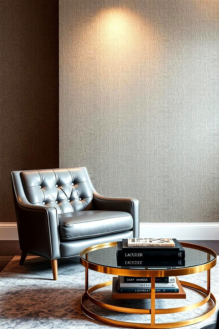 Built in Shelving with Chic Accessories - 24 Glam Living Room Ideas
