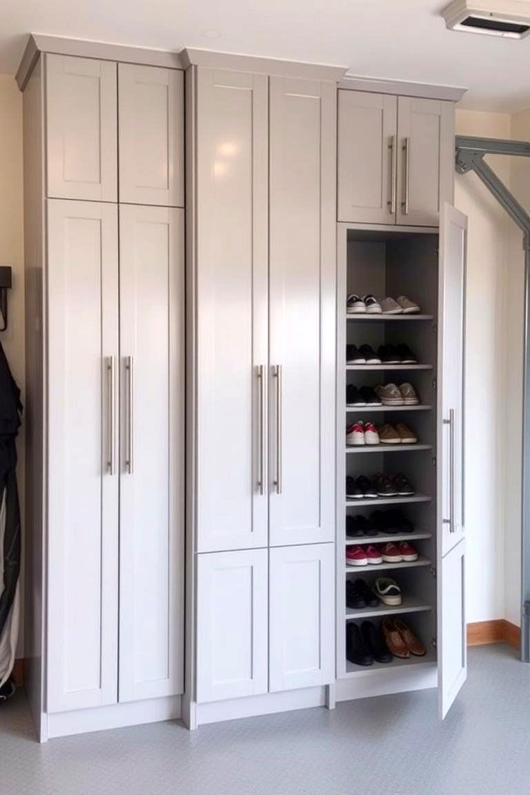 Built in Shoe Cabinets - 24 Garage Shoe Storage Ideas