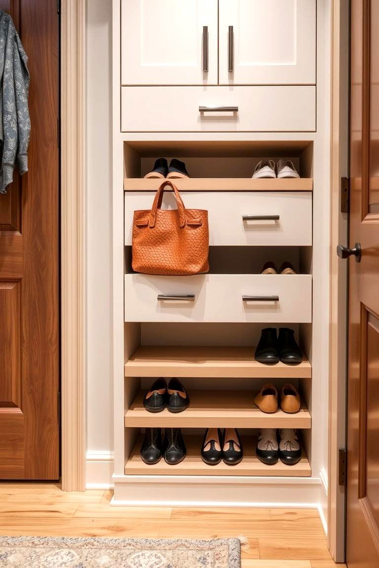 Built in Shoe Drawers - 24 Entryway Shoe Storage Ideas