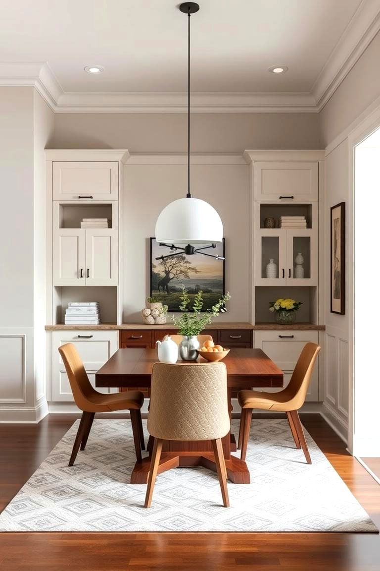 Built in Storage Solutions - 24 Craftsman Dining Room Ideas