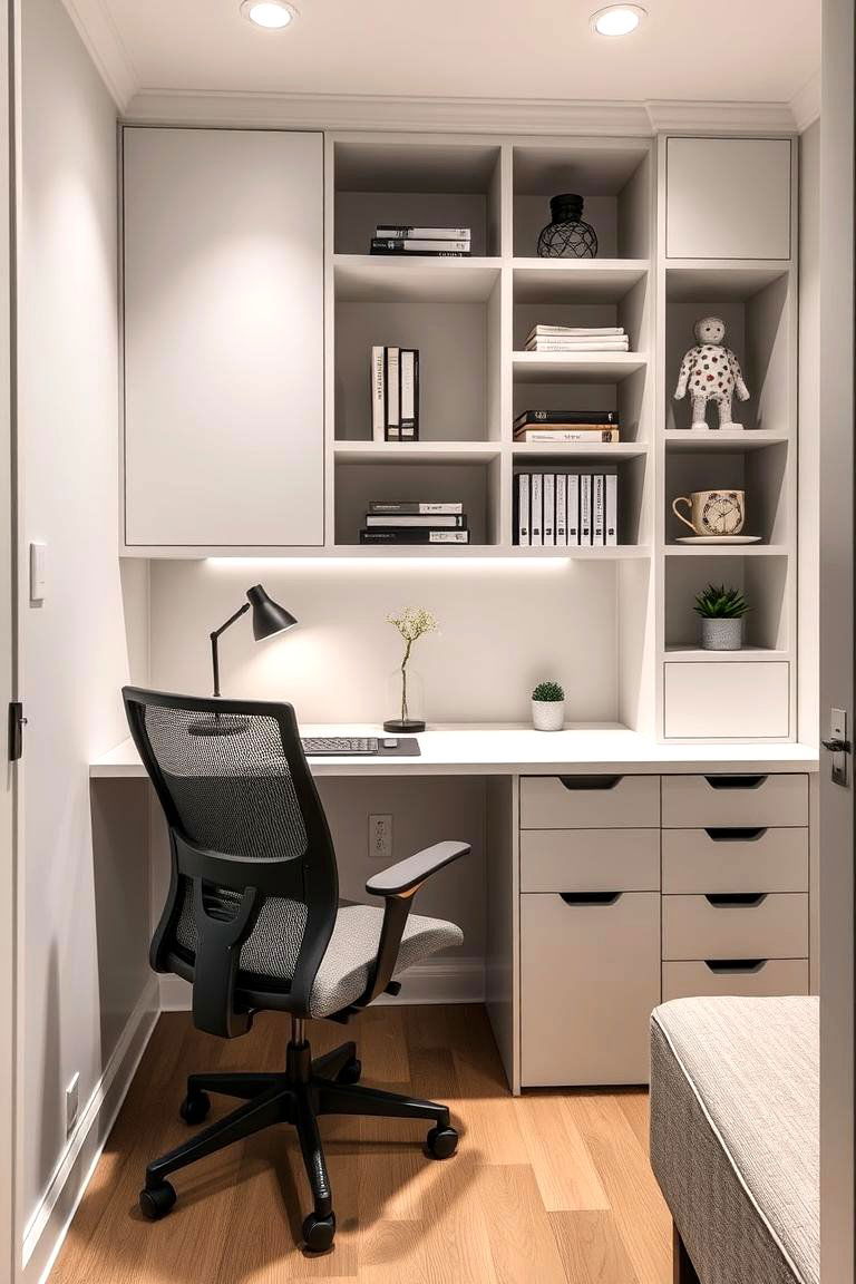 Built in Workspaces - 24 Tiny House Design Ideas