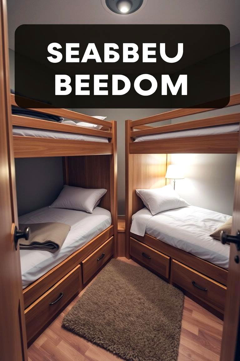 Bunk Beds with Built In Storage - 24 Shared Bedroom Ideas for Small Rooms