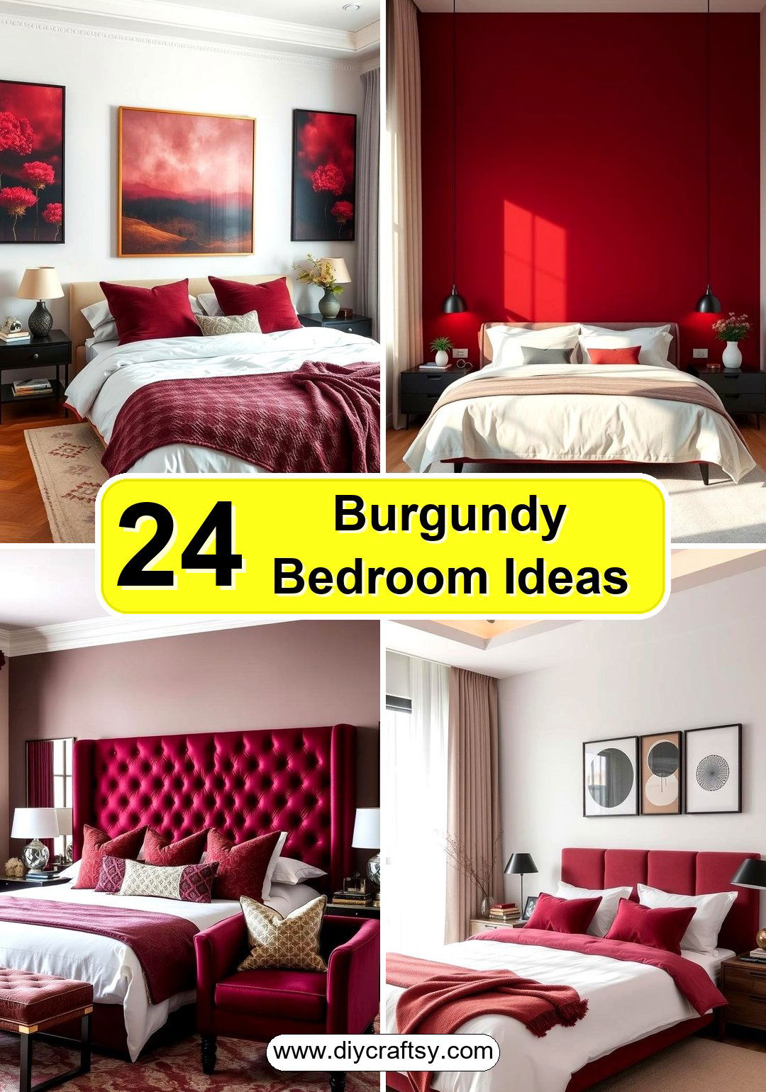 Burgundy Bedroom Ideas