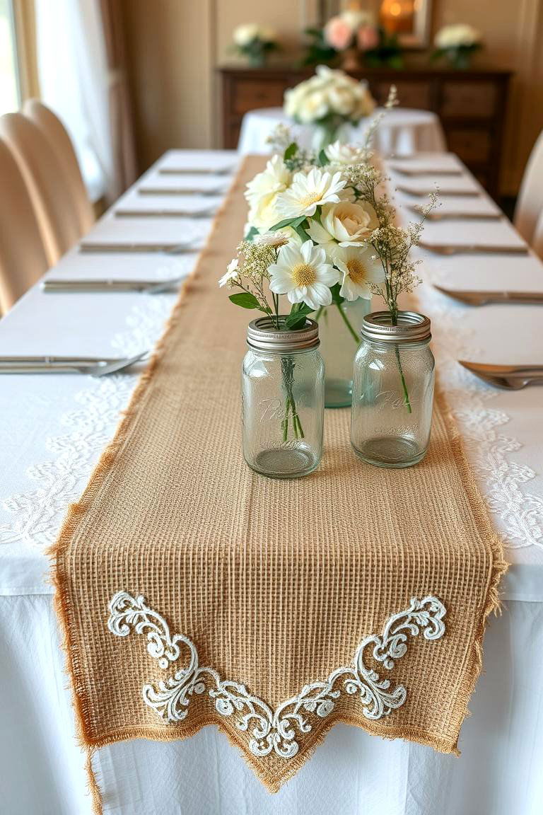 Burlap and Lace Elegance - 24 Western Wedding Ideas