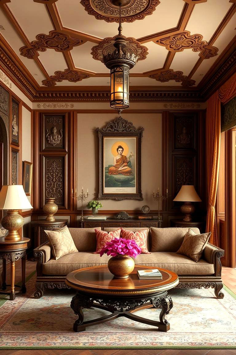 Burmese Heritage Room - 24 Asian Bedroom Ideas
