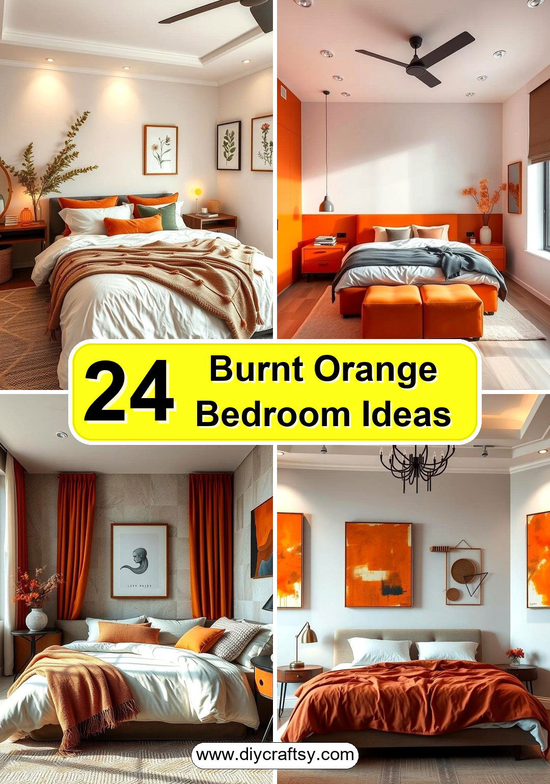 Burnt Orange Bedroom Ideas