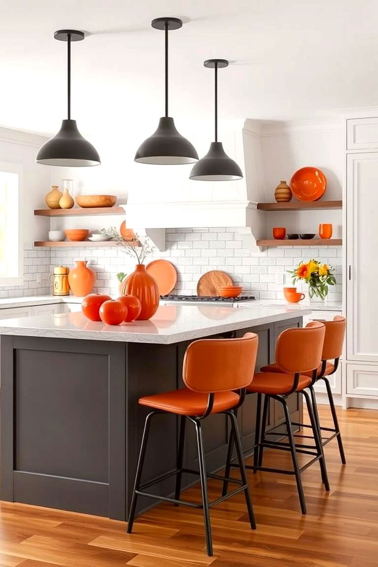Burnt Orange Decorative Accents - 24 Burnt Orange Kitchen Ideas
