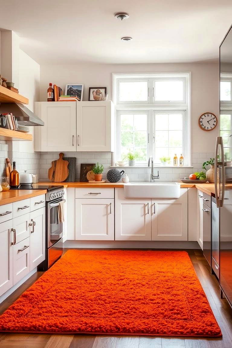 Burnt Orange Flooring Rugs - 24 Burnt Orange Kitchen Ideas