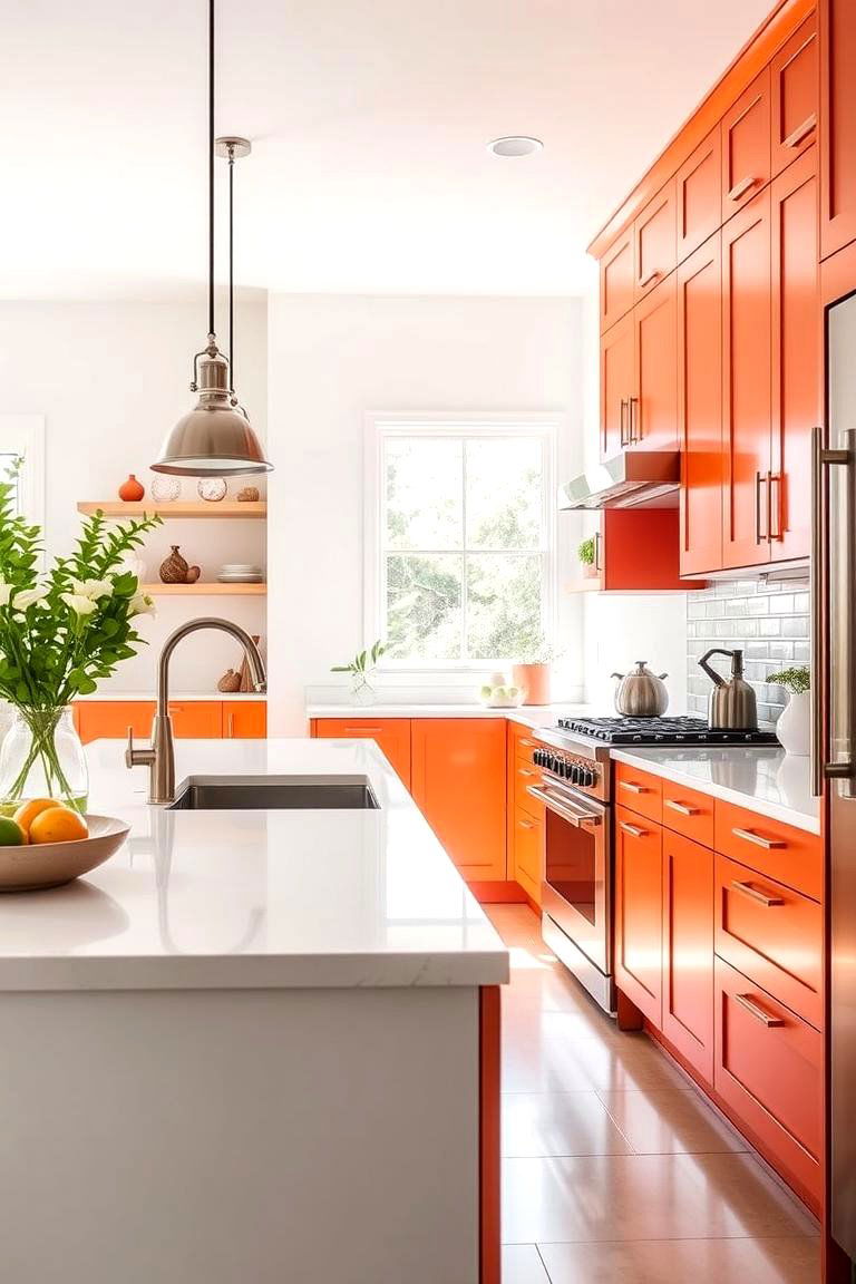 Burnt Orange Kitchen Cabinets - 24 Burnt Orange Kitchen Ideas