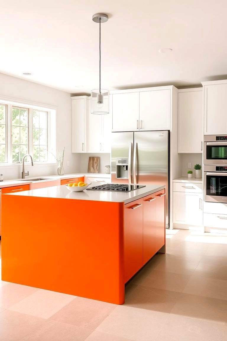 Burnt Orange Kitchen Island - 24 Burnt Orange Kitchen Ideas