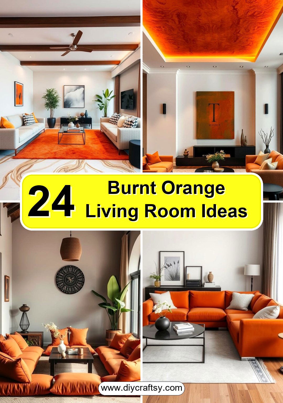 Burnt Orange Living Room Ideas