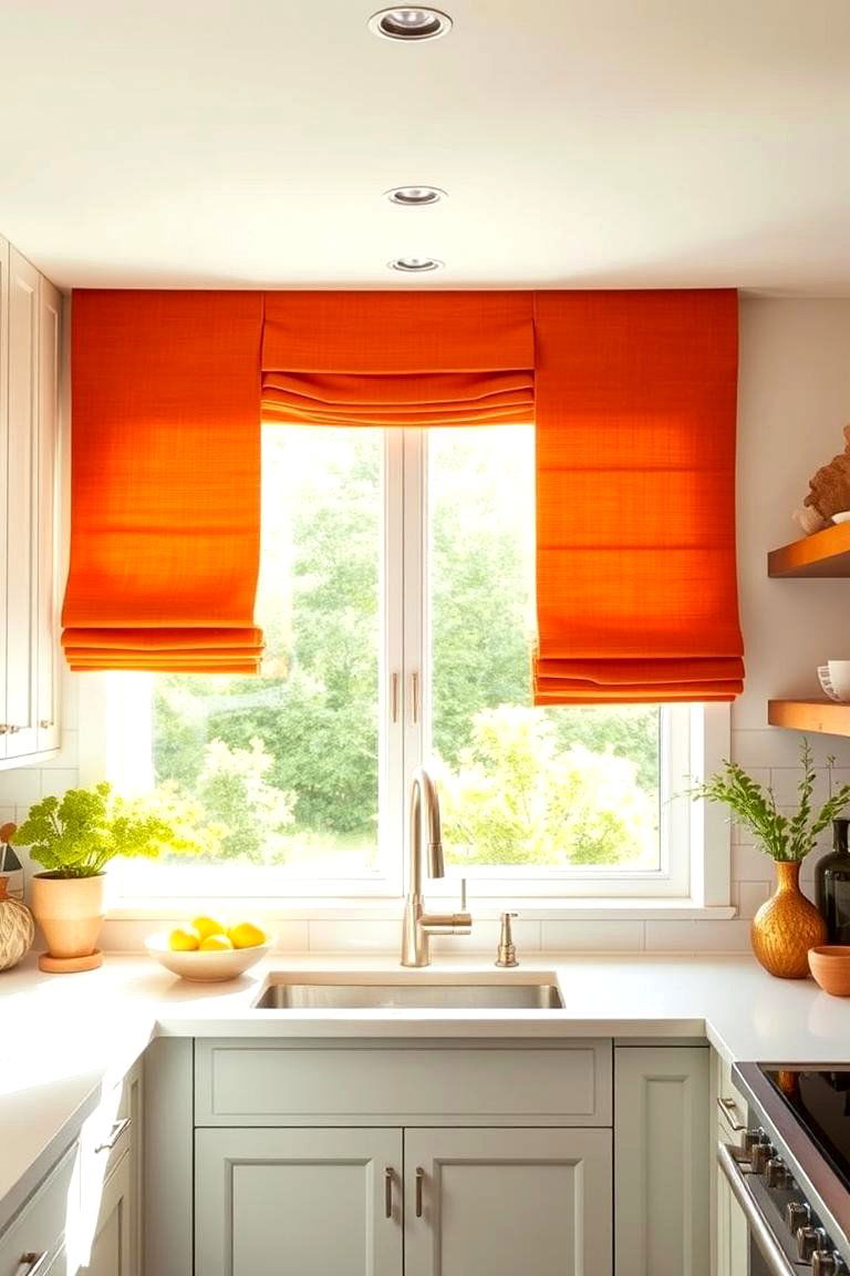 Burnt Orange Window Treatments - 24 Burnt Orange Kitchen Ideas
