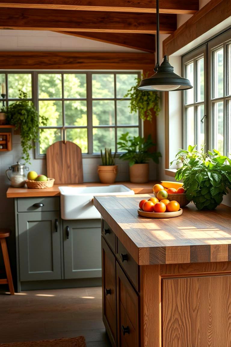 Butcher Block Countertops - 24 Types of Outdoor Kitchen Countertops