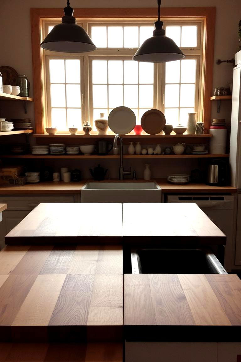 Butcher Block Countertops - 24 Country Kitchen Ideas