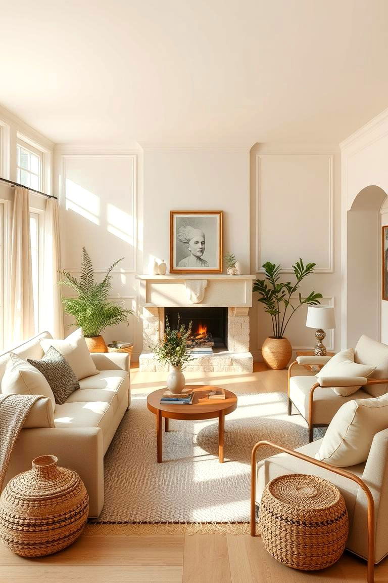 Buttercream Delight - 24 Pastel Living Room Ideas