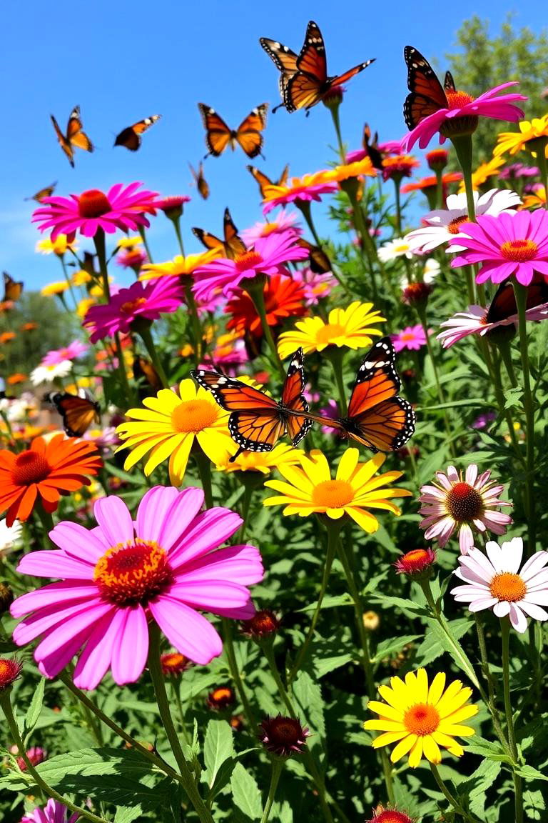 Butterfly Bliss Garden - 24 Round Garden Bed Ideas