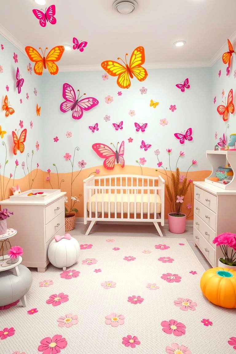 Butterfly Bliss Nursery - 24 Nature Themed Nursery Ideas