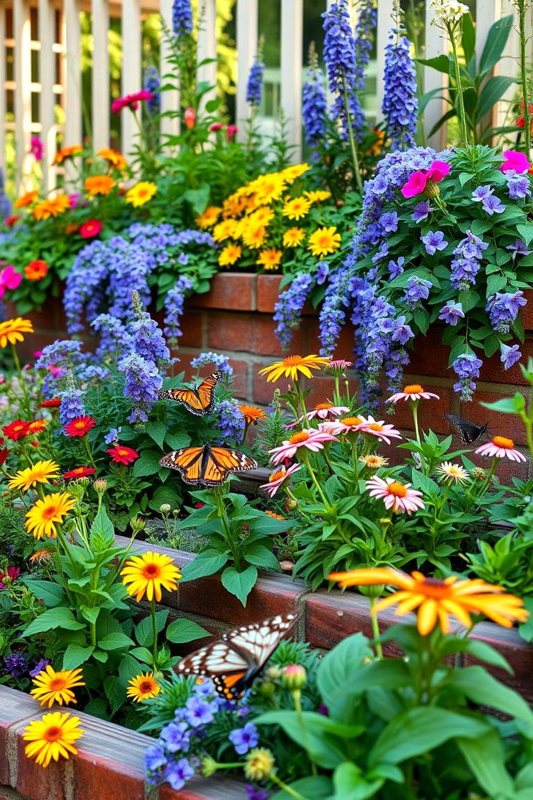 Butterfly Friendly Tier Garden - 24 Tiered Garden Ideas