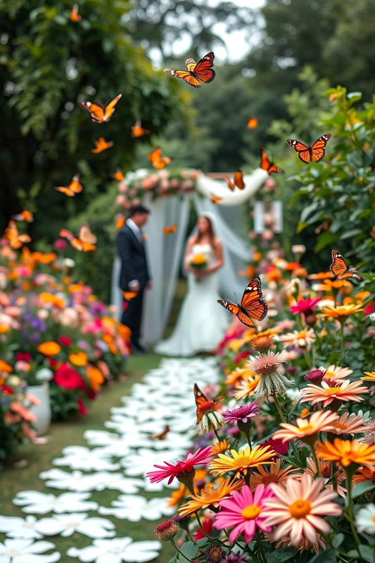 Butterfly Garden for a Magical Experience - 24 Garden Wedding Ideas