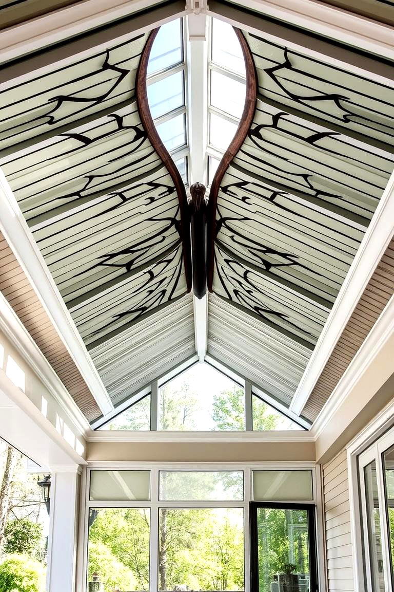 Butterfly Roof for Dramatic Design - 24 Front Porch Roof Ideas