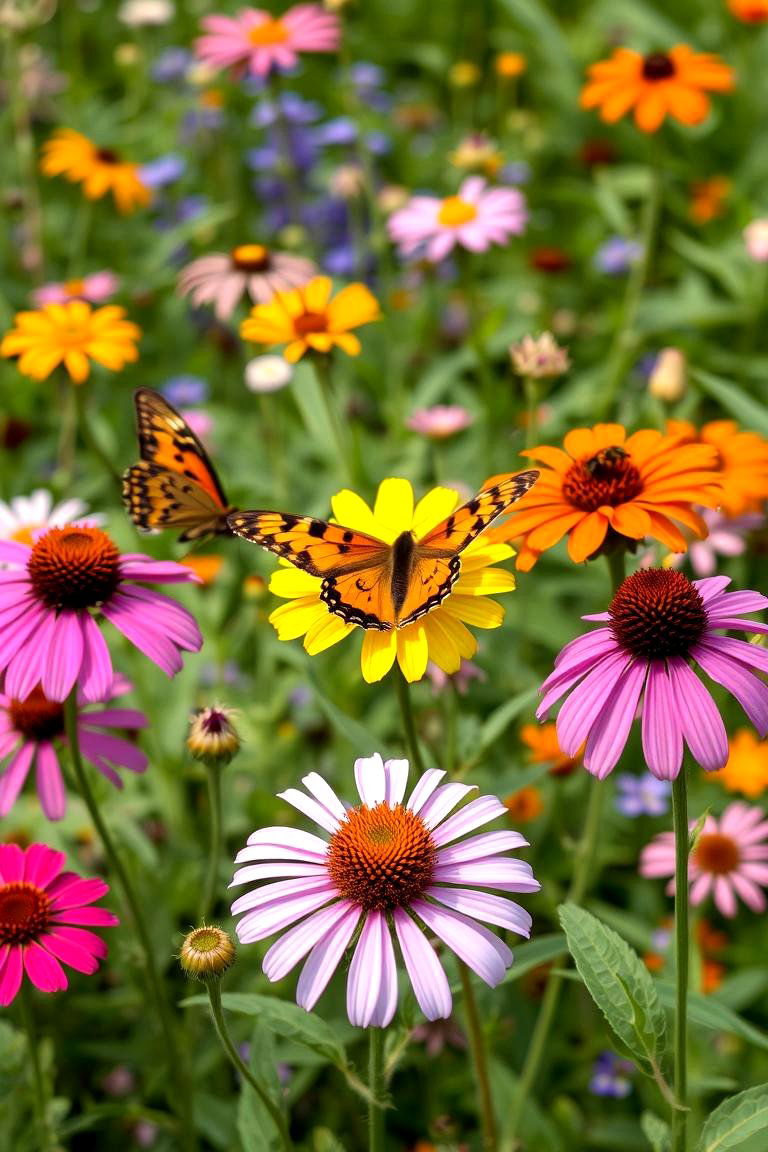 Butterfly and Bee Friendly Garden - 24 Wildflower Garden Ideas