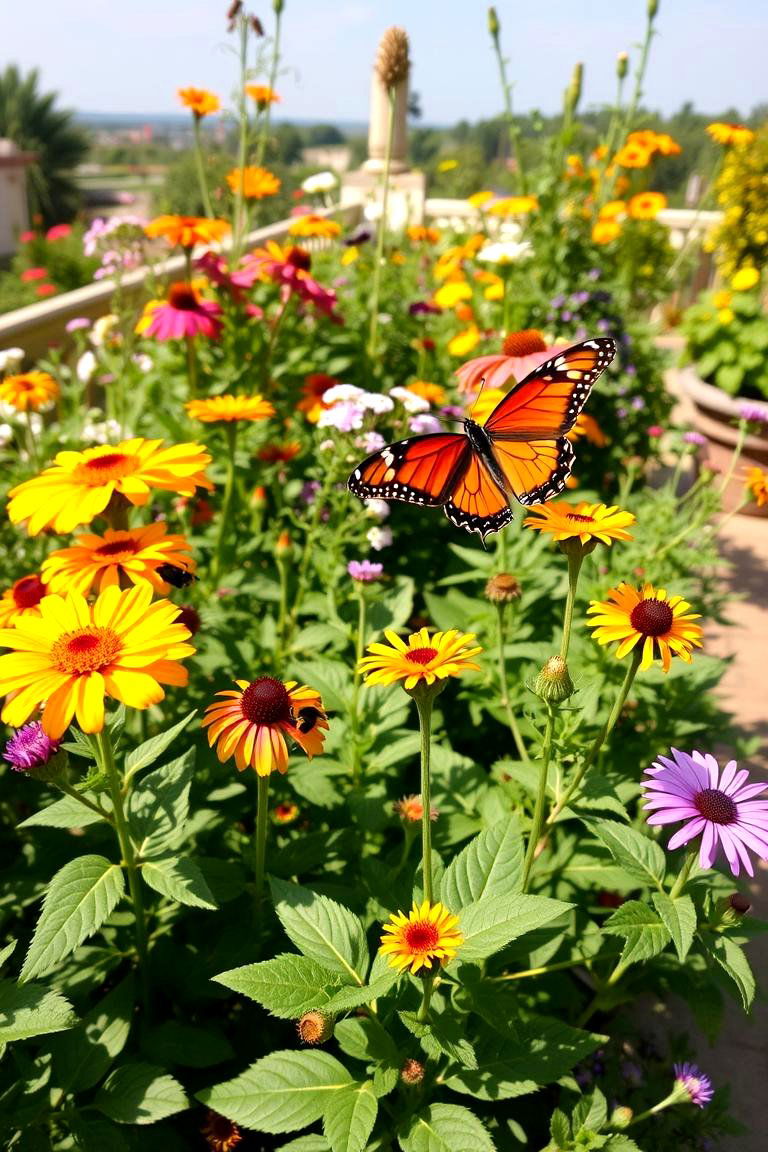 Butterfly and Bee Garden Terrace - 24 Terraced Garden Ideas