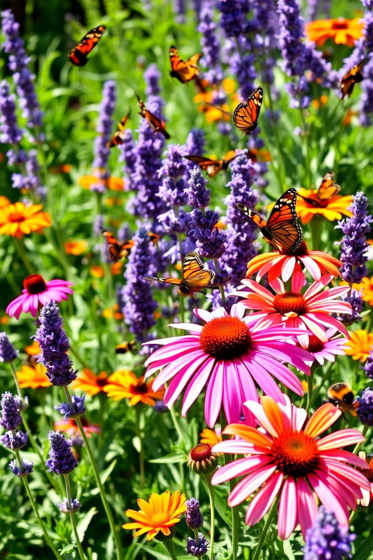 Butterfly and Bee Sanctuary - 24 Flower Bed Ideas