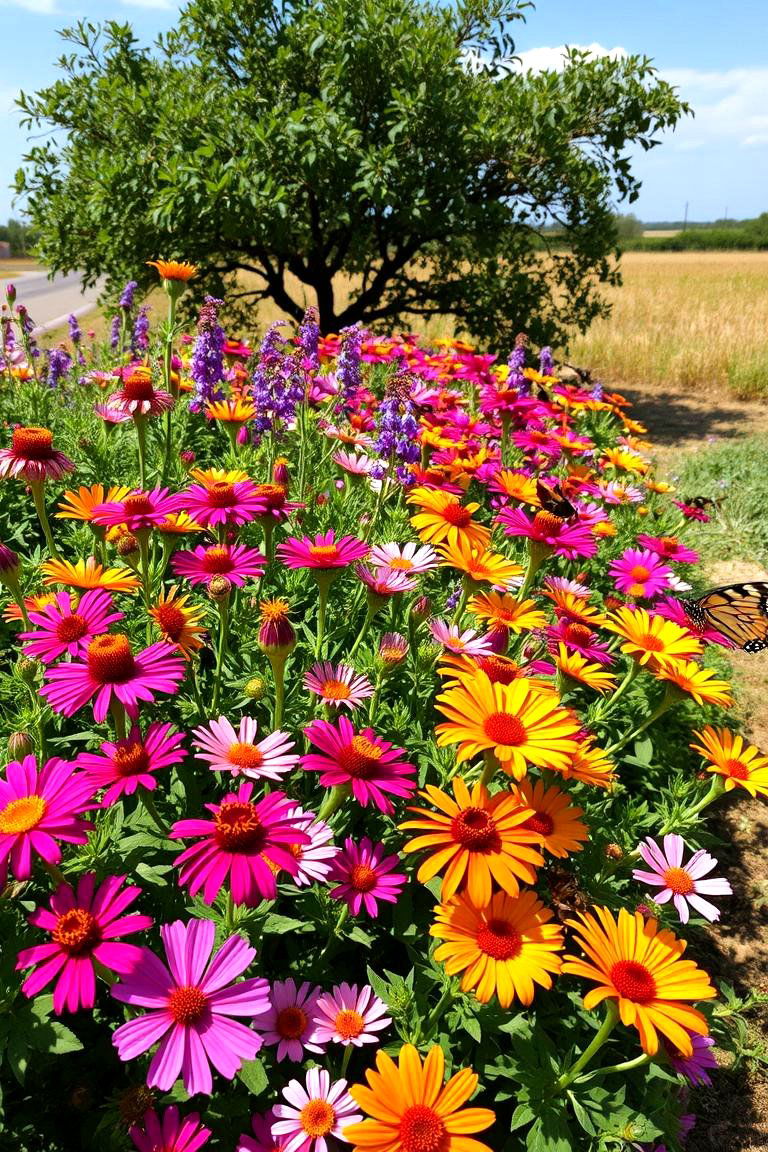 Butterfly and Pollinator Friendly Bed - 24 Front Yard Texas Flower Bed Ideas