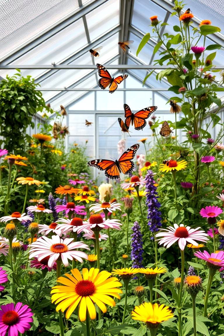 Butterfly and Pollinator Greenhouse - 24 Greenhouse Room Ideas