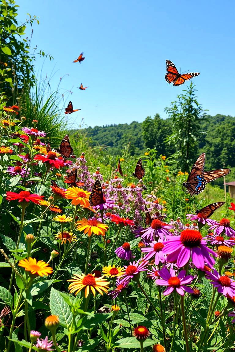 Butterfly and Pollinator Haven - 24 Sloped Garden Ideas