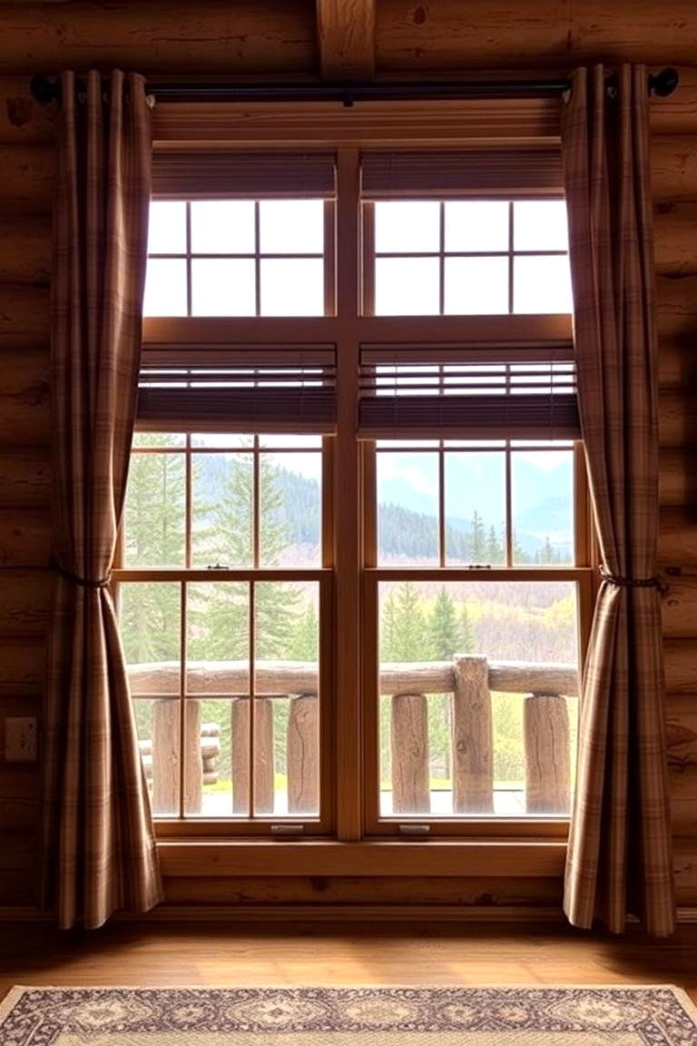 Cabin Inspired Window Treatments - 24 Cabin Decor Ideas