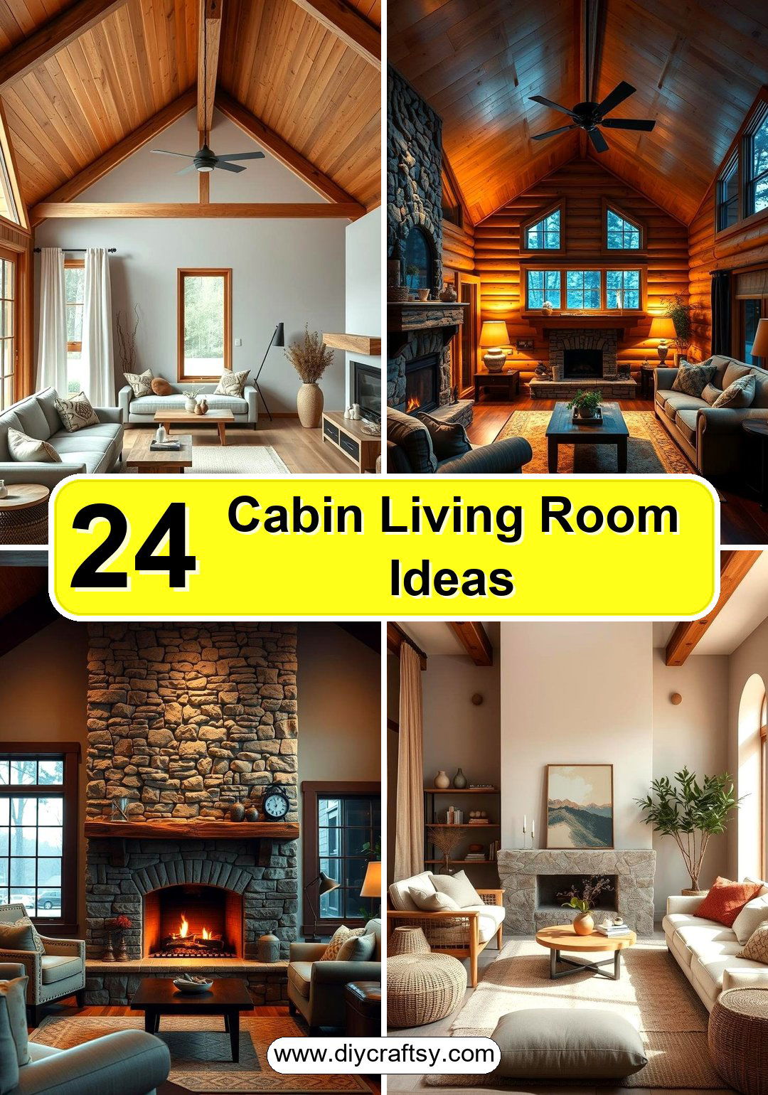 Cabin Living Room Ideas