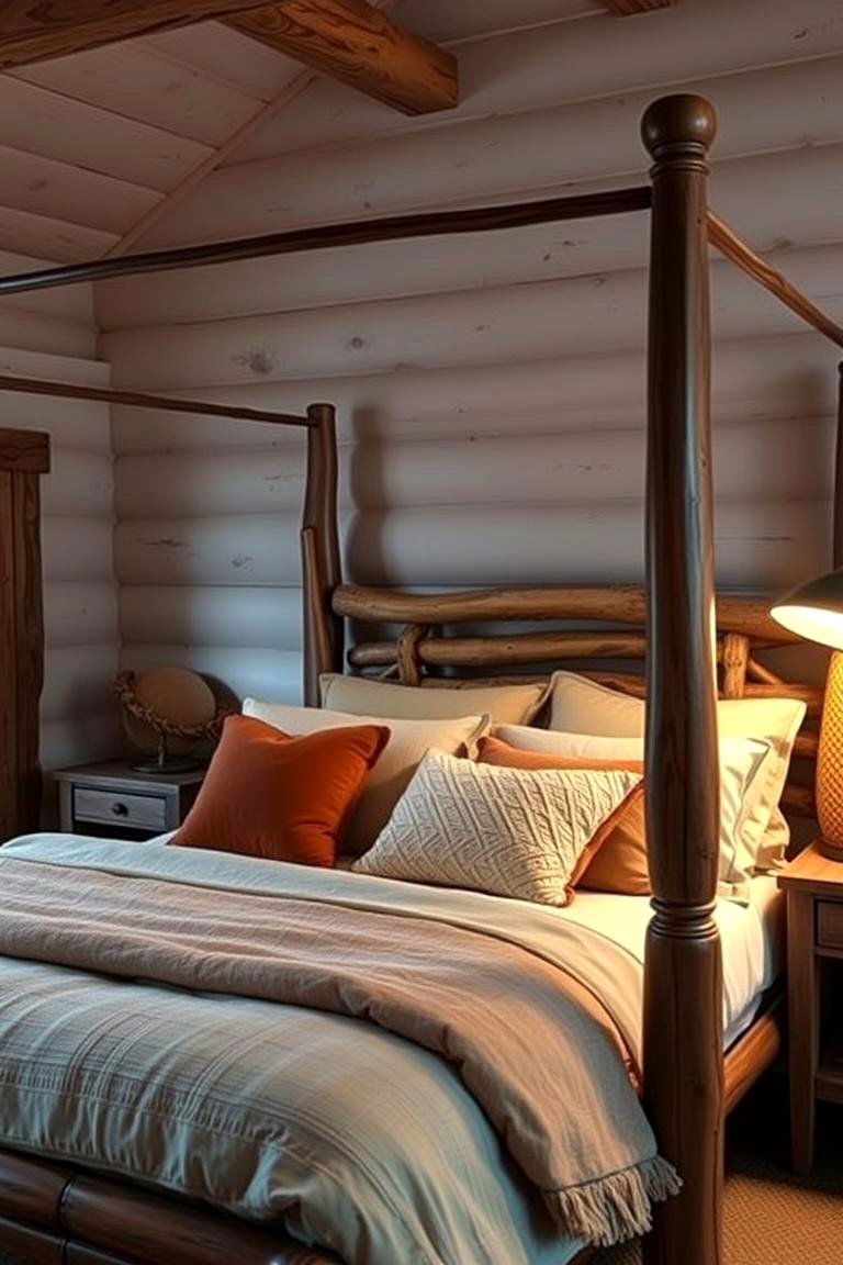 Cabin Style Cozy Beds - 24 Cabin Bedroom Ideas