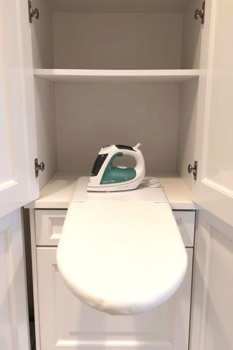 Cabinets with Built In Ironing Boards - 24 Laundry Room Cabinet Ideas