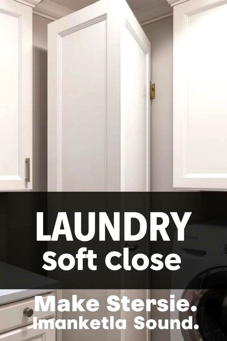 Cabinets with Soft Close Hinges for Quiet Operation - 24 Laundry Room Cabinet Ideas