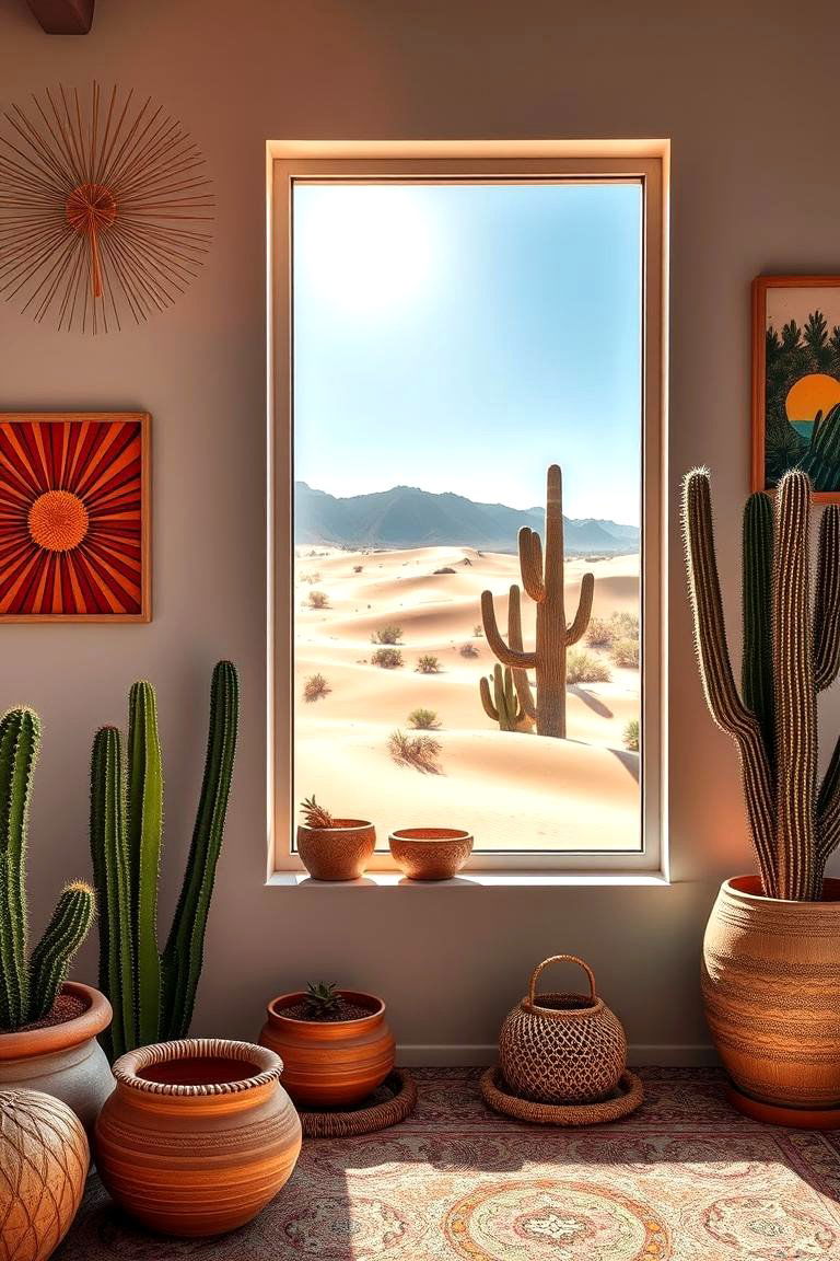 Cactus and Desert Art - 24 Cowboy Room Decor Ideas