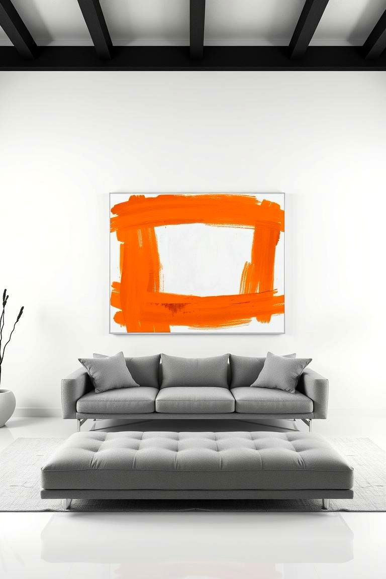 Cadmium Orange Artwork - 24 Orange Room Ideas