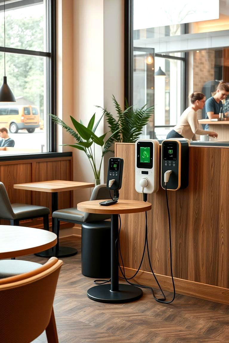 Cafe Charging Lounge - 24 charging station ideas