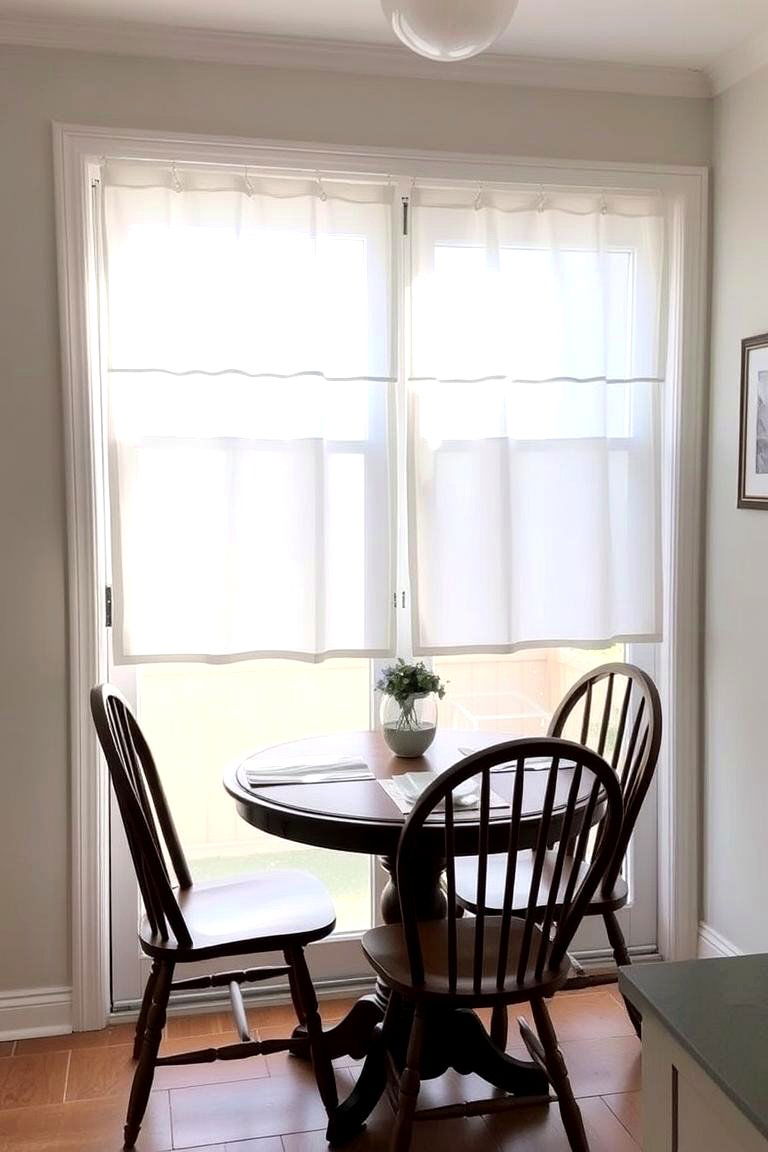 Cafe Curtains for Partial Coverage - 24 Sliding Door Curtain Ideas