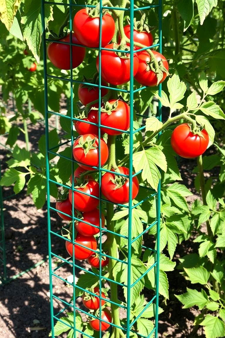 Cage Trellis - 24 Tomato Trellis Ideas