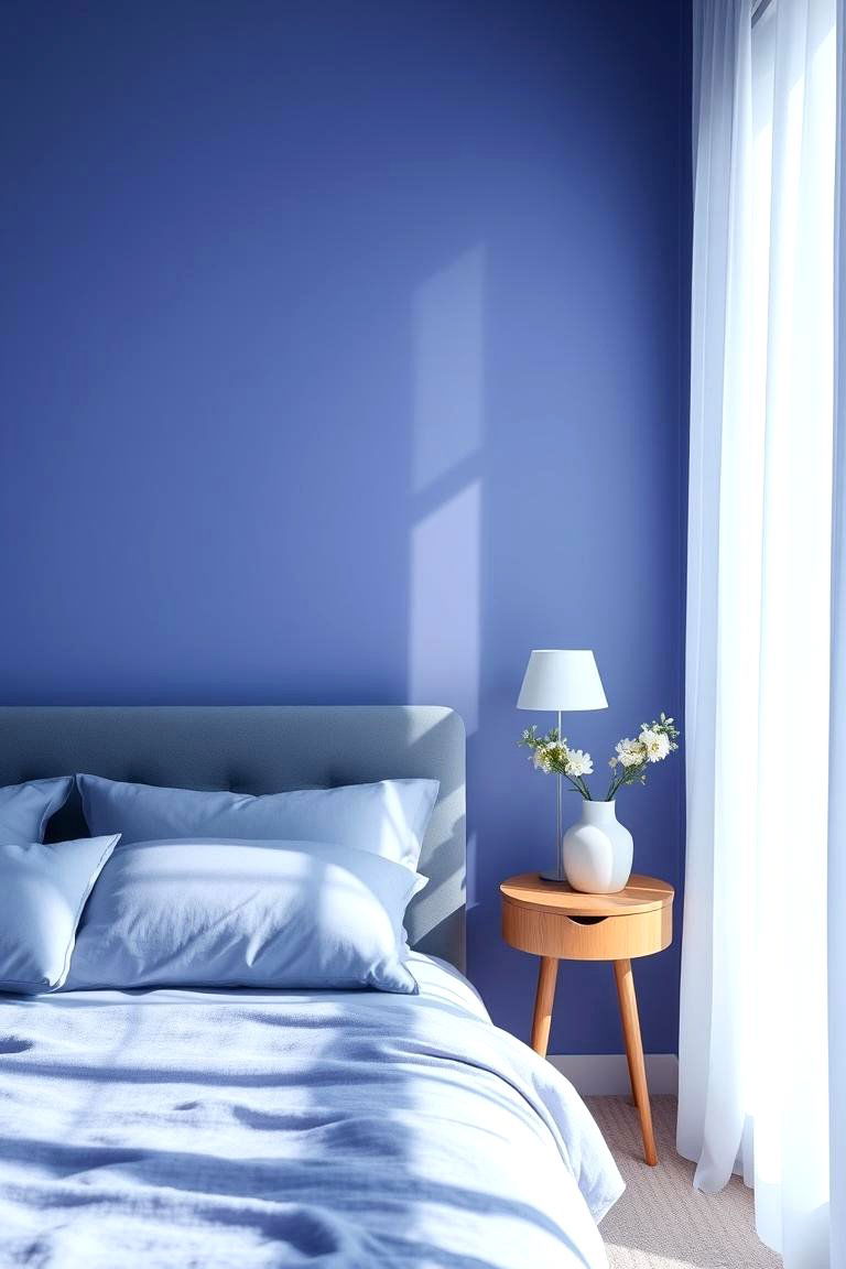 Calming Periwinkle Shade - 24 Bedroom Paint Colors