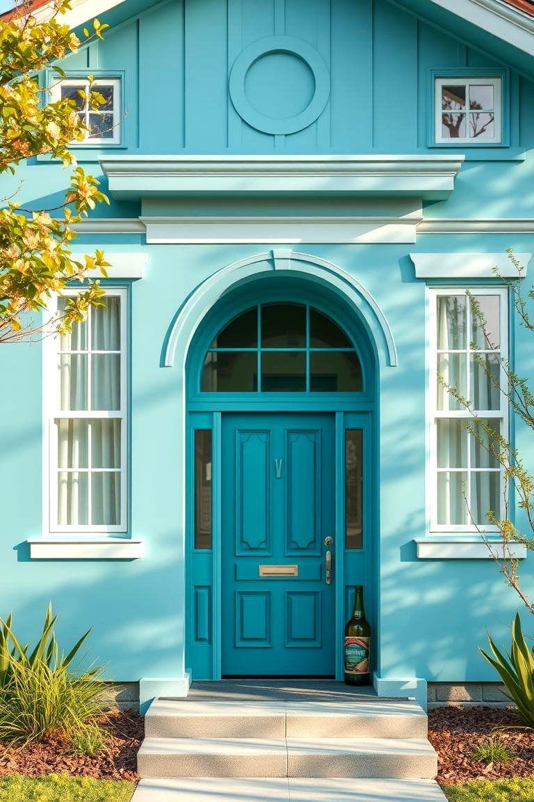 Calming Teal Blue - 24 Blue Exterior House Colors