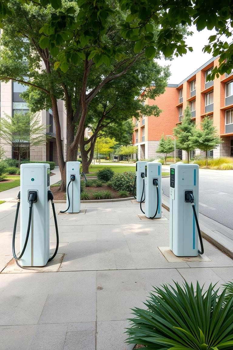Campus EV Charging Hub - 24 charging station ideas