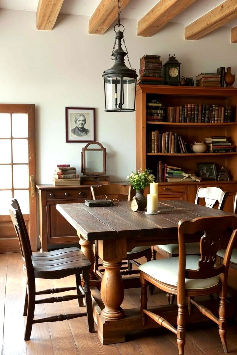 Candle Lighting for Warm Ambiance - 24 Rustic Dining Room Ideas
