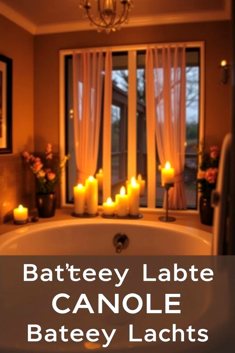 Candle Like Lighting for a Romantic Feel - 24 Bathroom Lighting Ideas