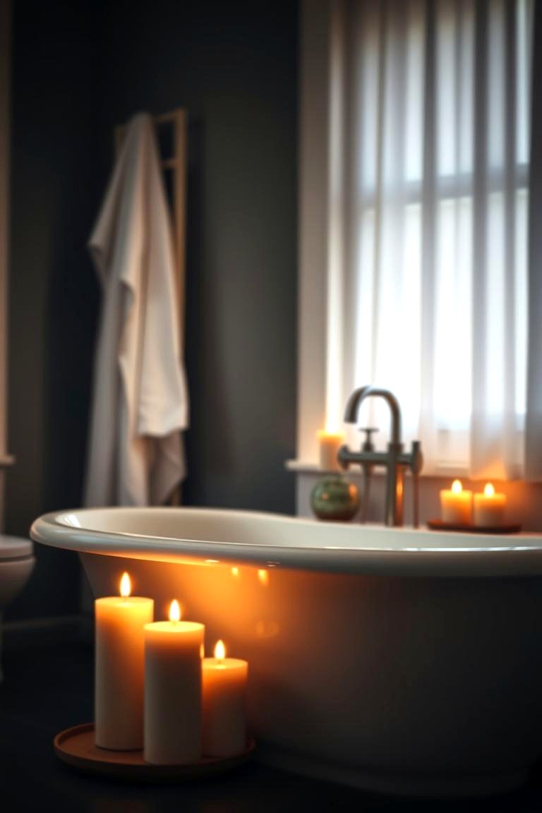 Candlelight Ambiance - 24 Zen Bathroom Ideas